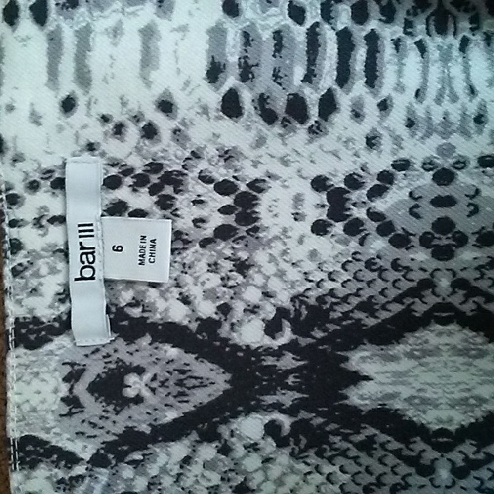 Bar III Python Bodycon Mini Dress - Picture 5 of 7